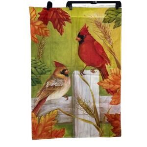 Cardinal Birds 28" by 39" 100% Polyester Colorful Yard Outdoor Flag Banner